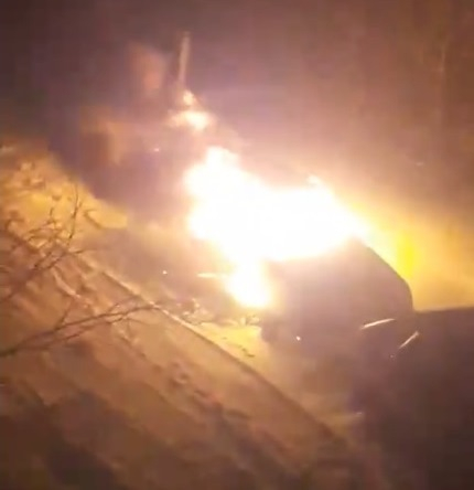 Появились фотографии пожара в пасхальную ночь в Коми