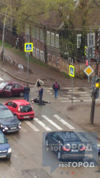 Очевидец: «В Сыктывкаре на перекрестке жестоко сбили человека» (фото)