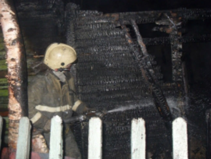 В Коми дотла сгорел жилой дом (фото)