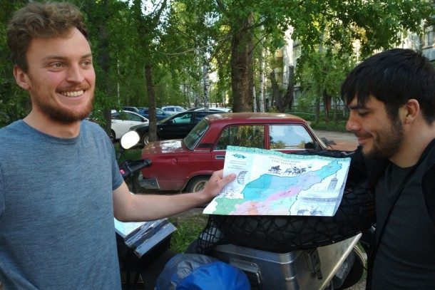 Мототуристы из Германии едут через всю Коми, чтобы посмотреть на Воркуту