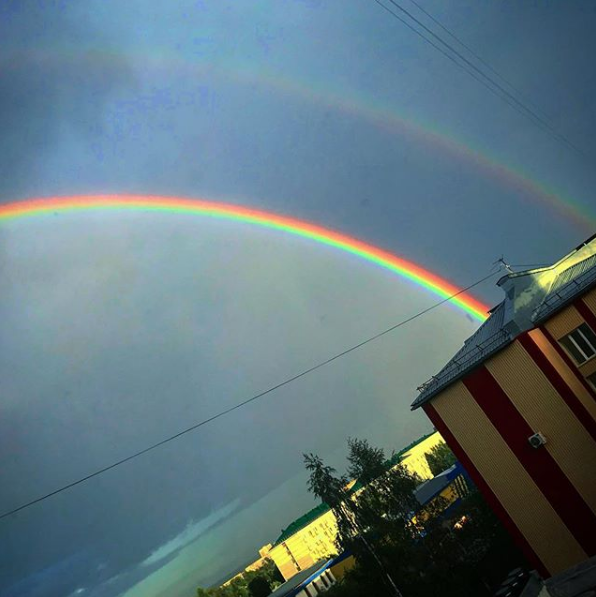 Двойная радуга в Сыктывкаре: 9 лучших фото от жителей города в Instagram