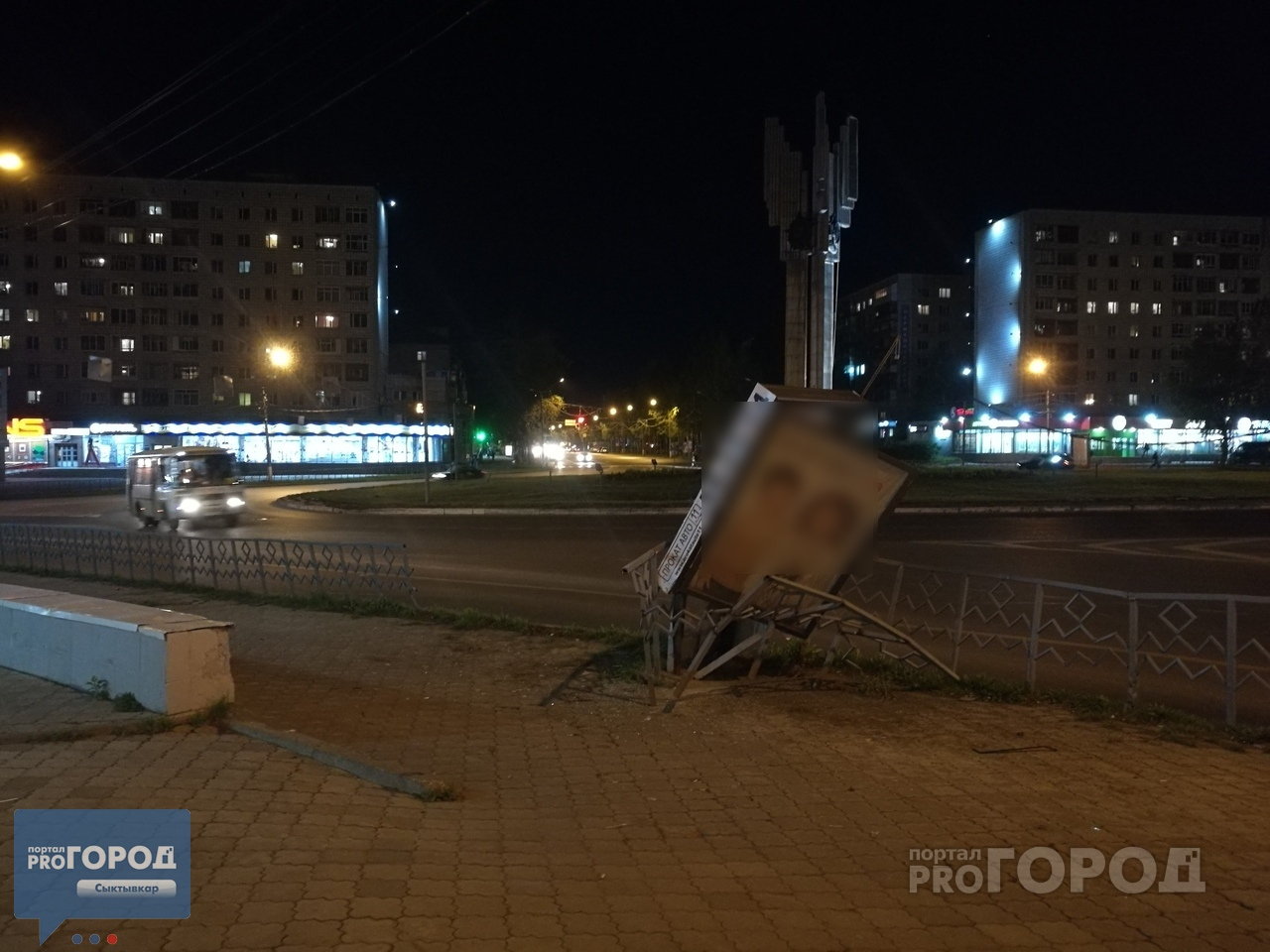 В центре Сыктывкара произошло жесткое ДТП, которое никто не видел (фото)