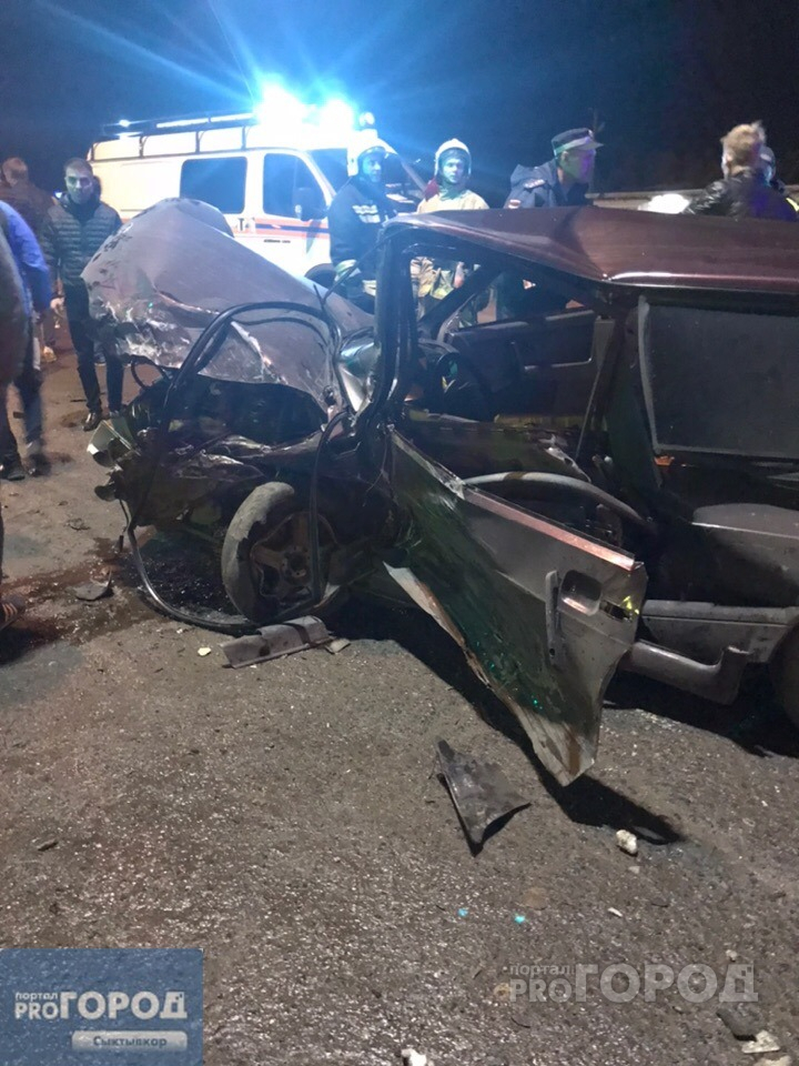 В Сыктывкаре произошло жесткое ДТП: вдребезги разлетелись 4 машины (фото, видео)