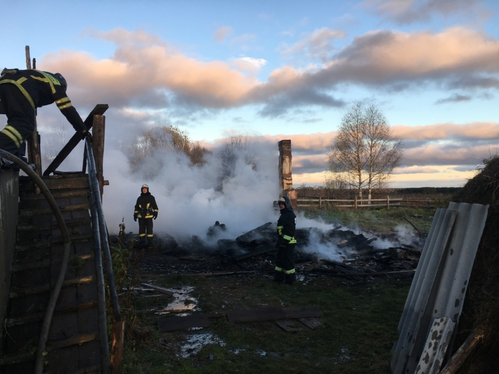 В Коми жители деревни спасли соседей из горящего дома