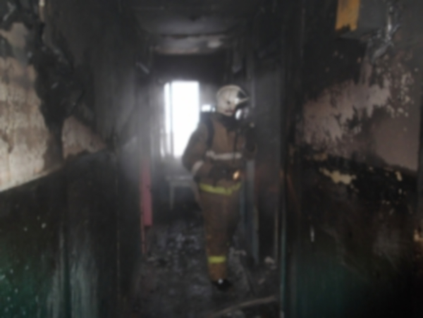 В Коми пожарные спасли двух человек из горящего жилого дома