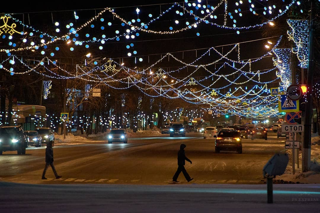 Фото дня: новогодние огни в объективе сыктывкарского фотографа