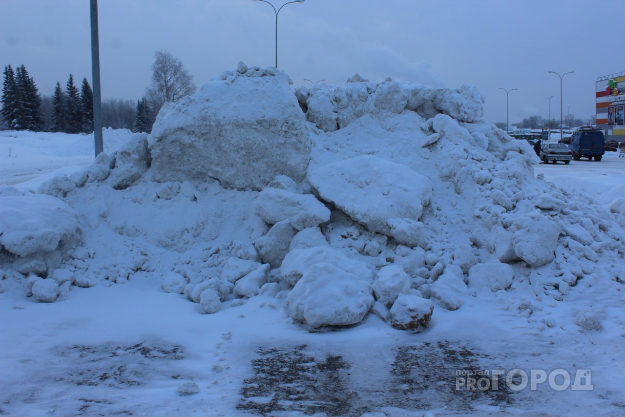 Мэрия Сыктывкара устроила рейд, чтобы наказать городские организации за «снежную свалку»