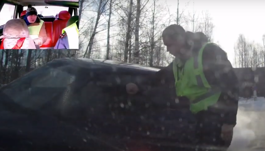 В Сыктывкаре преследовали водителя под наркотиками (видео)