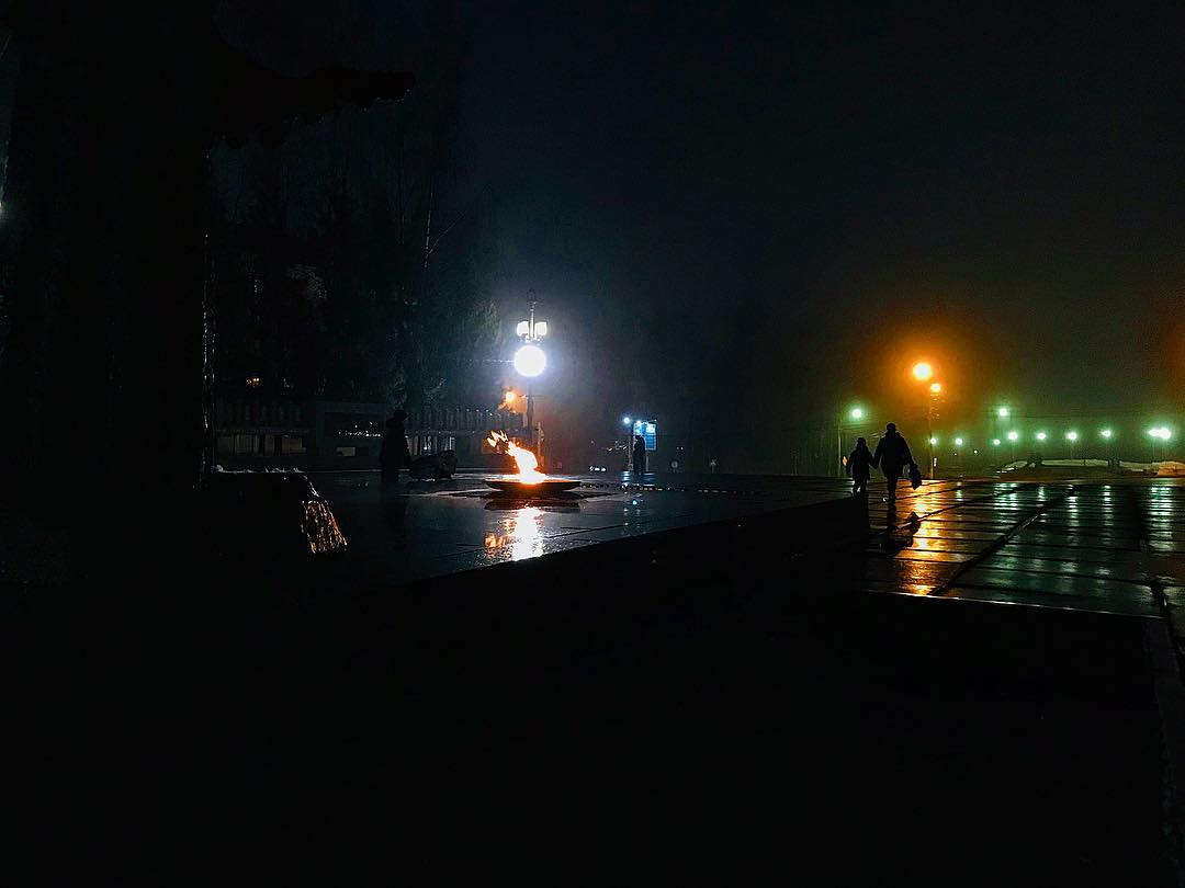 Фото дня: огни ночного Сыктывкара
