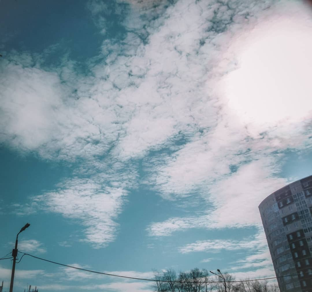 Фото дня: прекрасные облака в небе Сыктывкара