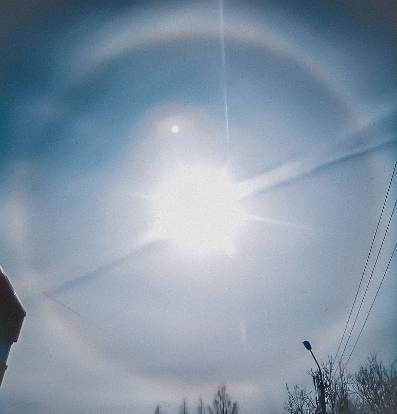 Фото дня: удивительное природное явление в небе над Сыктывкаром