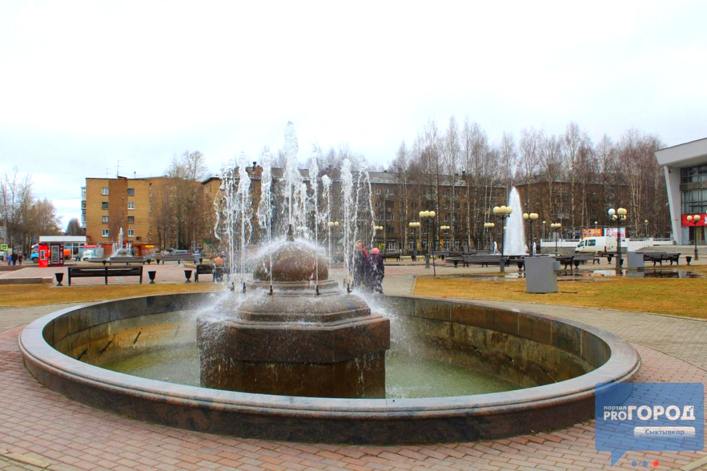 Появилась точная дата запуска фонтанов в Сыктывкаре
