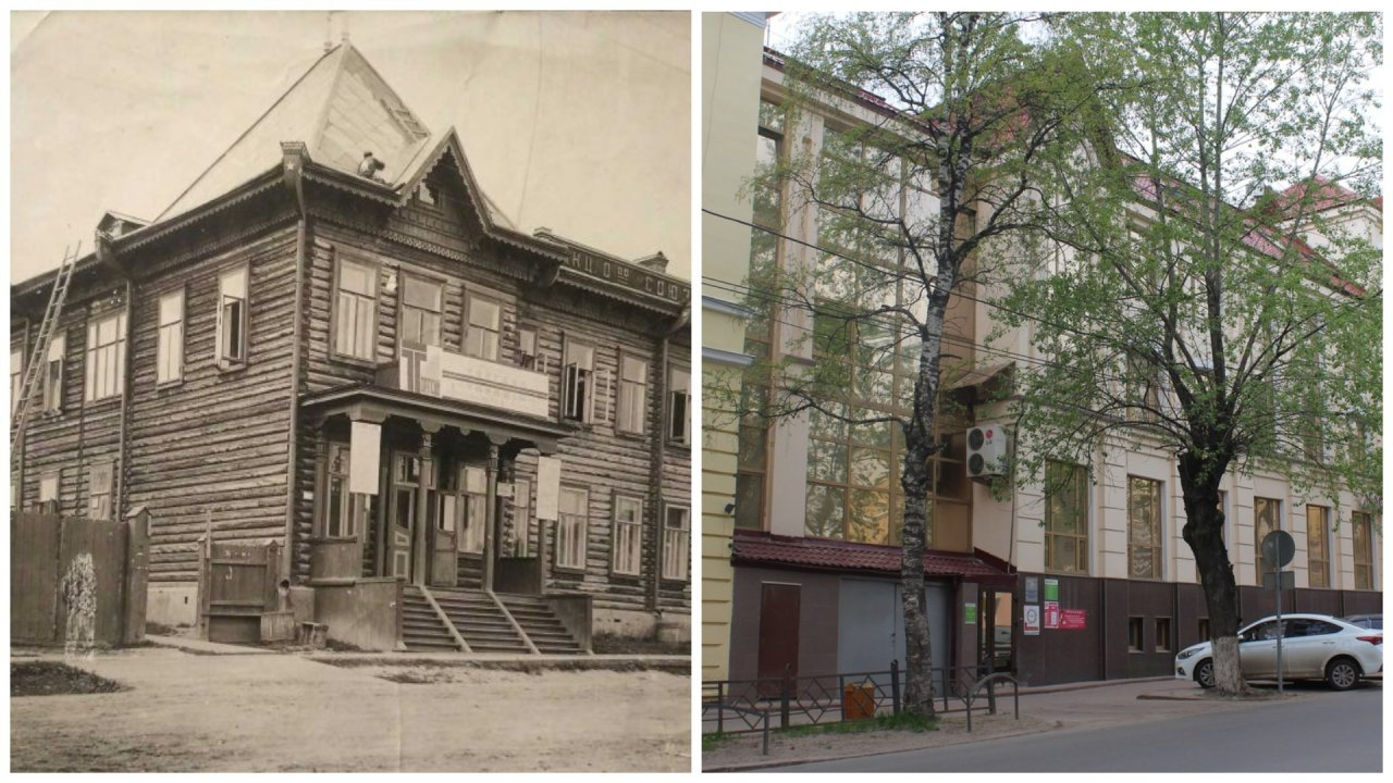 До и после: история 89-летнего дома напротив «Звездного» в Сыктывкаре