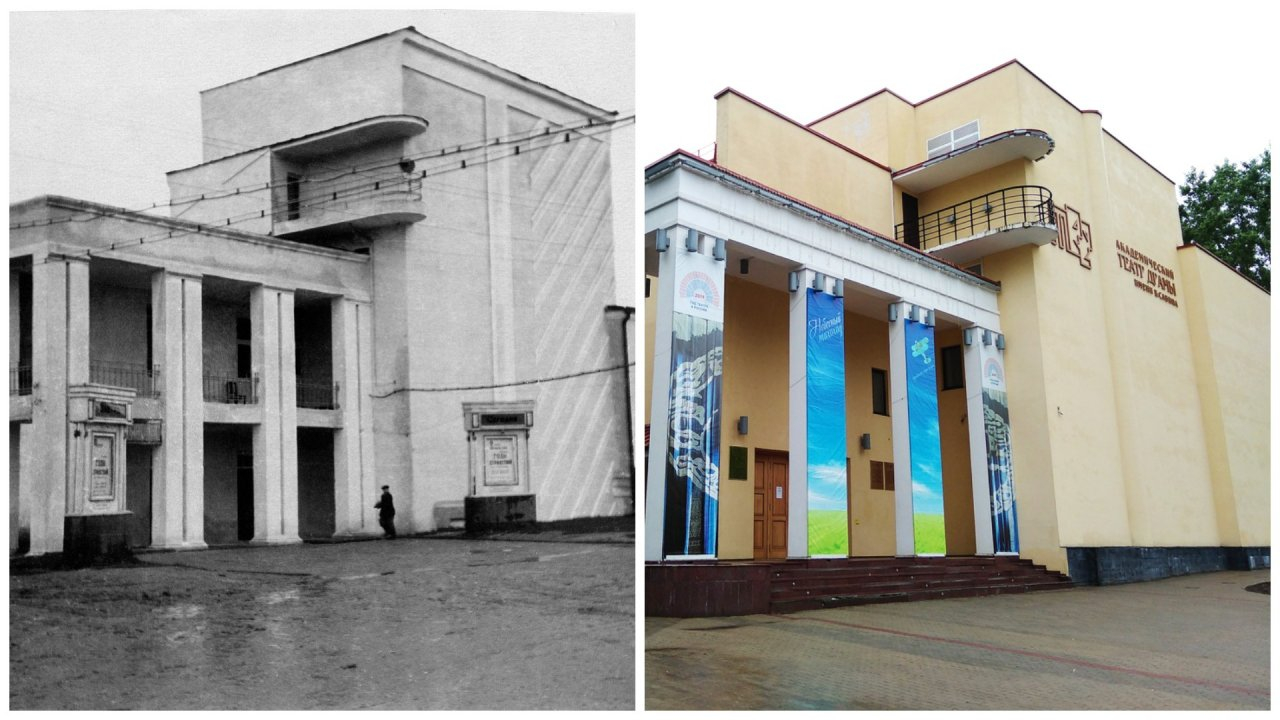 До и после: как изменился Театр драмы в Сыктывкаре за 66 лет