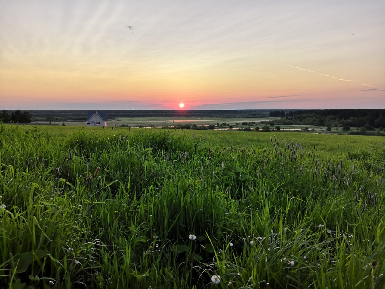 Фото дня в Сыктывкаре: восход солнца над родными полями
