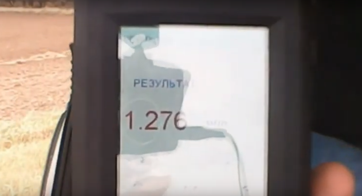 В Ставрополье задержали мертвецки пьяного водителя из Коми (видео)