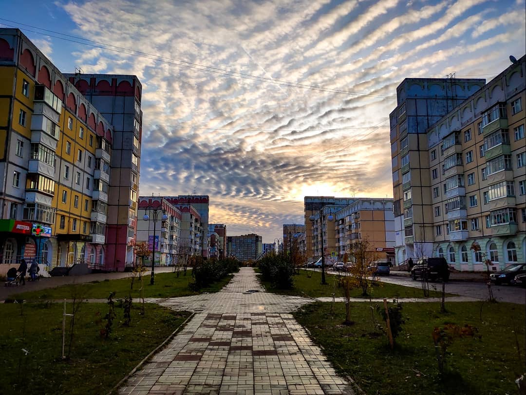 Фото дня в Сыктывкаре: рябь облаков на небесной глади