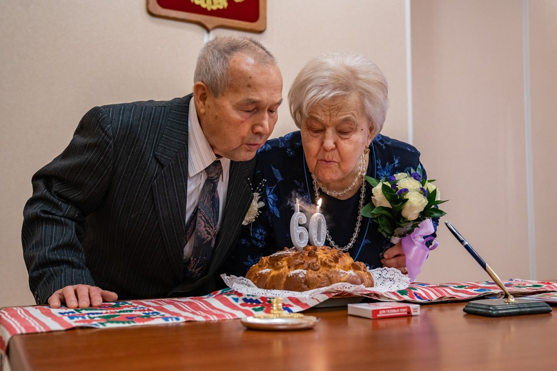 В Коми поздравили супругов, которые прожили вместе 60 лет
