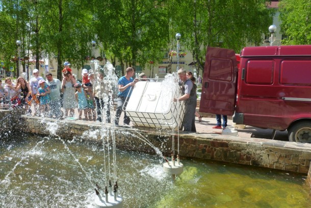 В Сыктывкарском фонтане появится живая форель