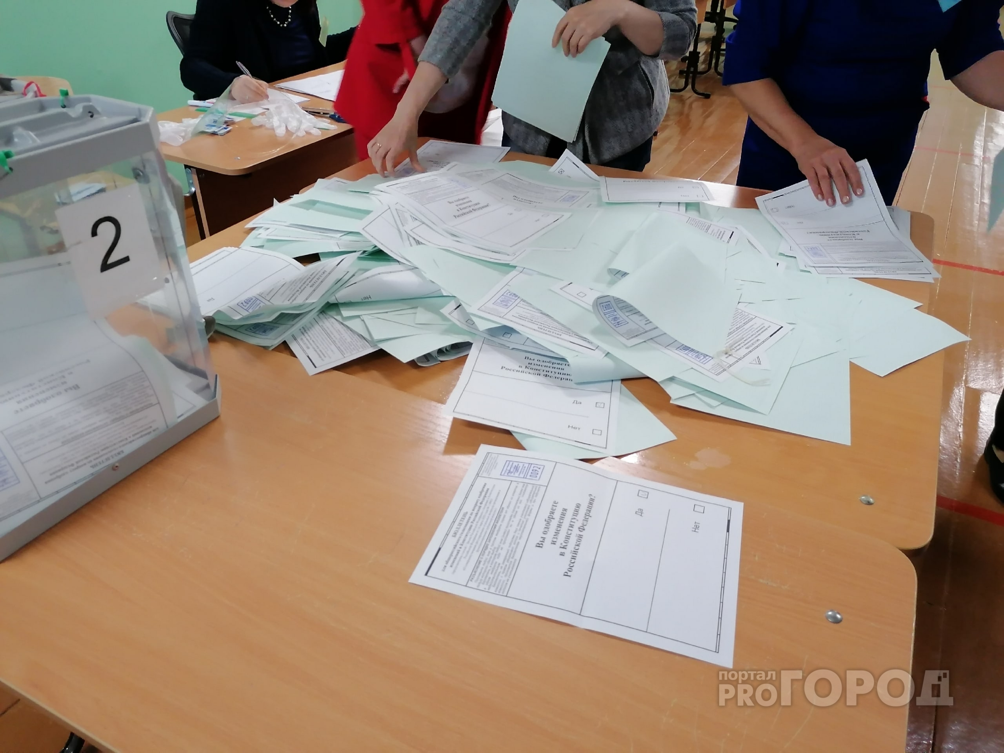 Фоторепортаж: в Сыктывкаре подводят итоги голосования по поправкам в Конституцию