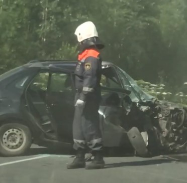 На трассе под Сыктывкаром произошла страшная авария (видео)