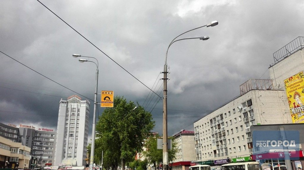 Погода в Сыктывкаре на 8 августа: небольшой дождь и переменная облачность