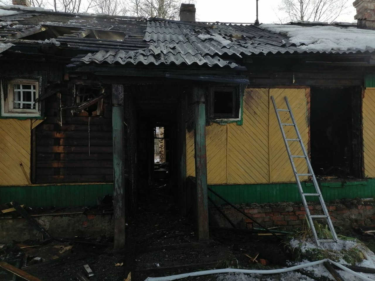 На пожаре в Коми найдено тело пенсионера