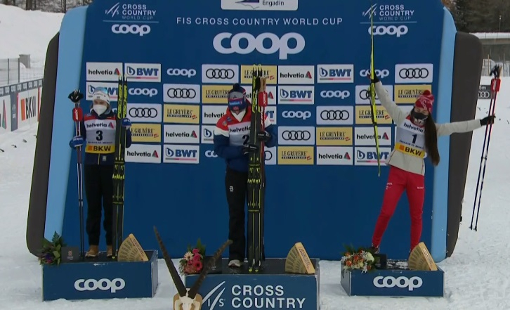 Юлия Ступак завоевала еще одну медаль финала Кубка мира по лыжным гонкам