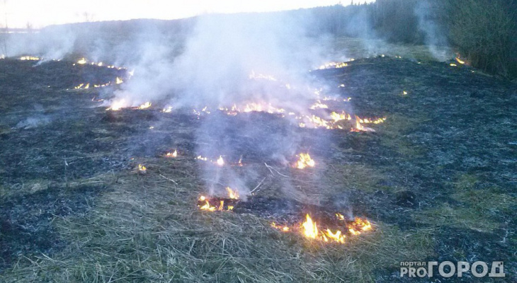 За сутки в Коми произошло 8 пожаров