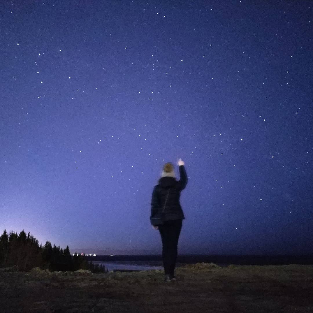 Фото дня в Сыктывкаре: ясная звездная ночь