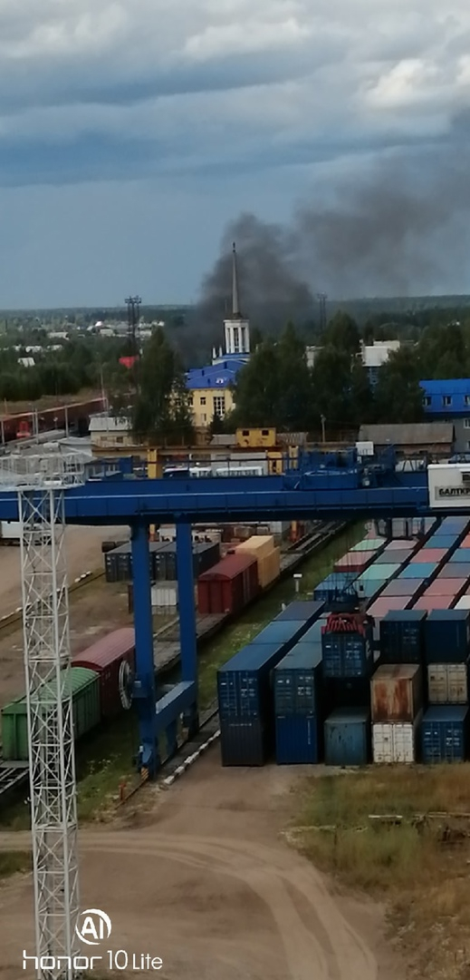 В Сыктывкаре произошел пожар у железнодорожного вокзала