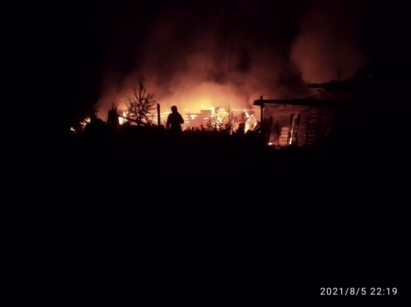 В Коми из пылающего дома спасли обгоревших людей