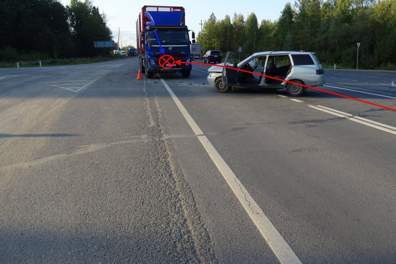 В Коми в ДТП с грузовиком погибла женщина