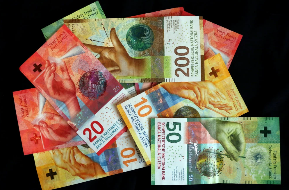Швейцарские франки в рубли