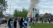 Появились подробности пожара в районе Давпона в Сыктывкаре