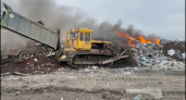 В одном из городов Коми загорелся полигон для твердых бытовых отходов