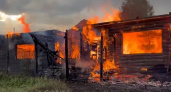 В одном из сел Коми сгорело заброшенное здание 