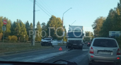 В Сыктывкаре иномарка столкнулась с фурой 