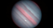 Неизвестный космический объект врезался в Юпитер и вызвал колоссальную вспышку