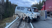 На трассе Сыктывкар-Киров произошло ДТП с вылетом “буханки” на ограждение