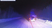 На трассе в Коми по вине пьяного водителя "легковушка" врезалась в КаМАЗ