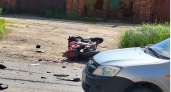 В Сыктывкаре женщина за рулем автомобиля сбила мотоциклиста