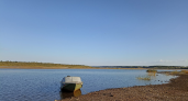 На одной из рек Коми сильно снизился уровень воды