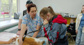 Школьникам Сыктывкара показали, как оказывать помощь четвероногим 