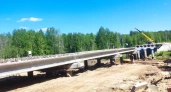 В Сыктывкаре строительство моста через реку Лемью завершено почти на 50%