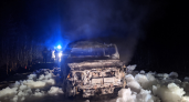 За сутки на дорогах Коми сгорели два автомобиля