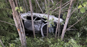 В Коми автомобиль опрокинулся в кювет: пострадали трое