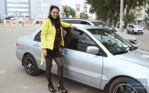 Авто и девушки в Сыктывкаре: Mitsubishi Lancer и Юлия Петрунева, 28 лет