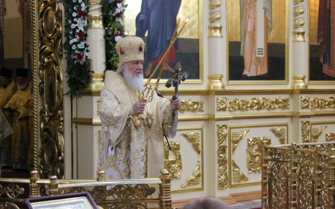 Патриарх Кирилл провел божественную литургию в Свято-Стефановском соборе Сыктывкара (фото, видео)