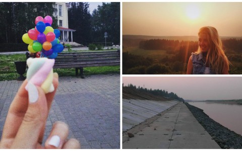 Сыктывкарское утро 21 июля в Instagram: шары на скамейке, девушка в лучах заката и новая набережная (фото)